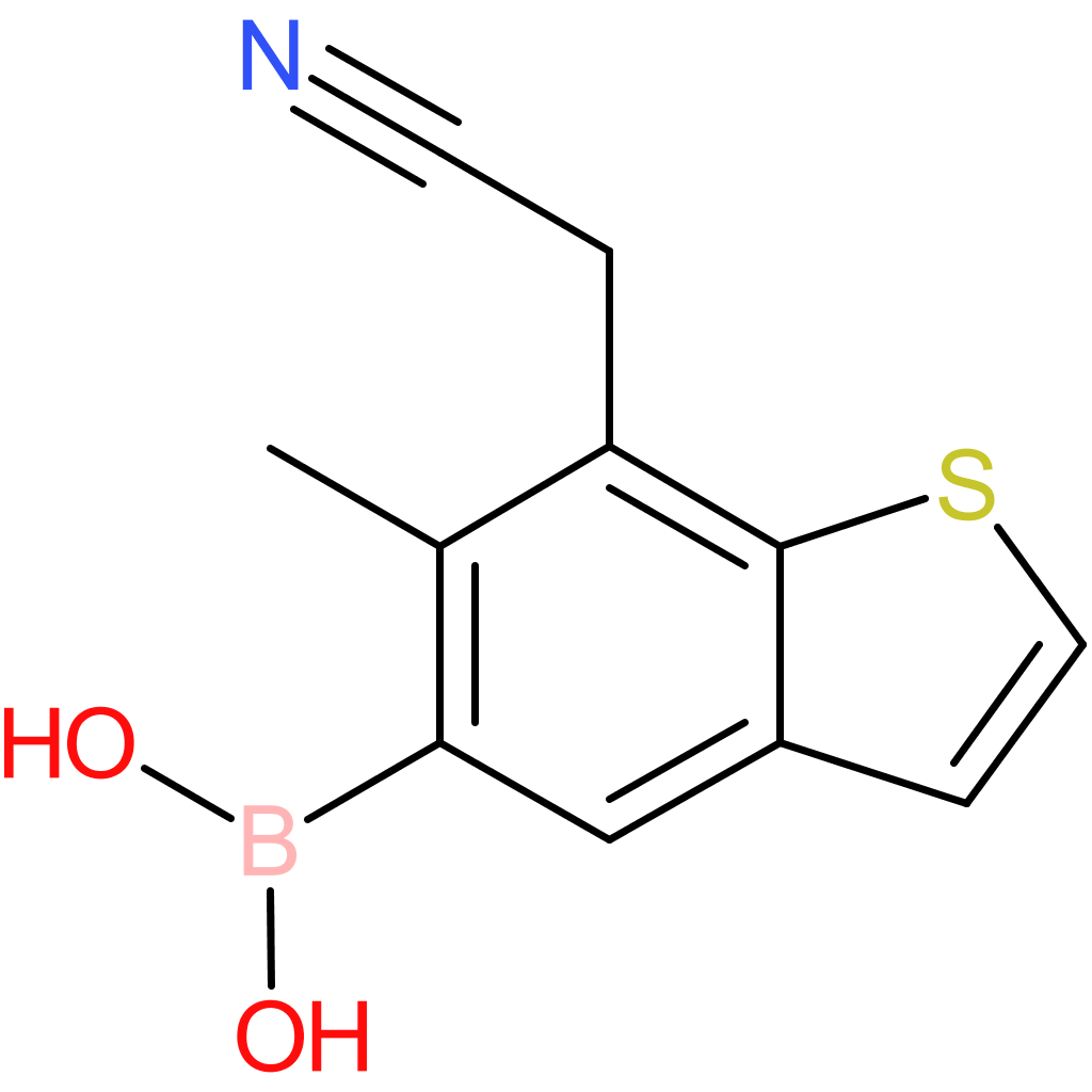 5-borono-6-methylbenzothiophene-7-acetonitrile