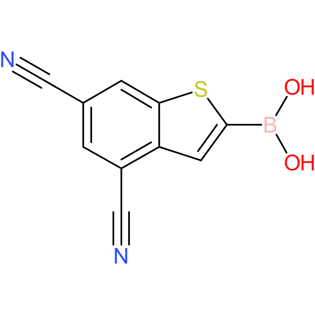 4,6-dicyanobenzothiophene-2-boronic acid