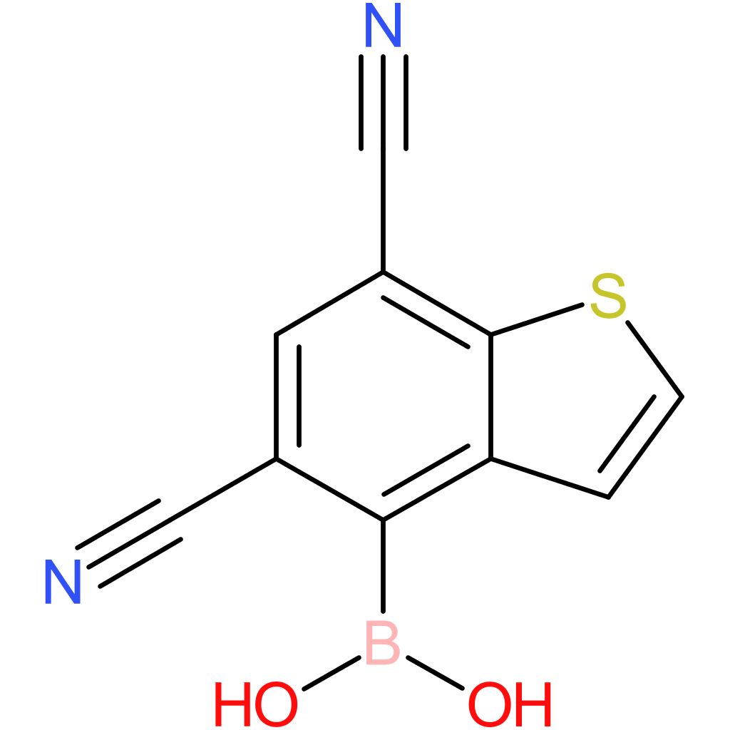 5,7-dicyanobenzothiophene-4-boronic acid