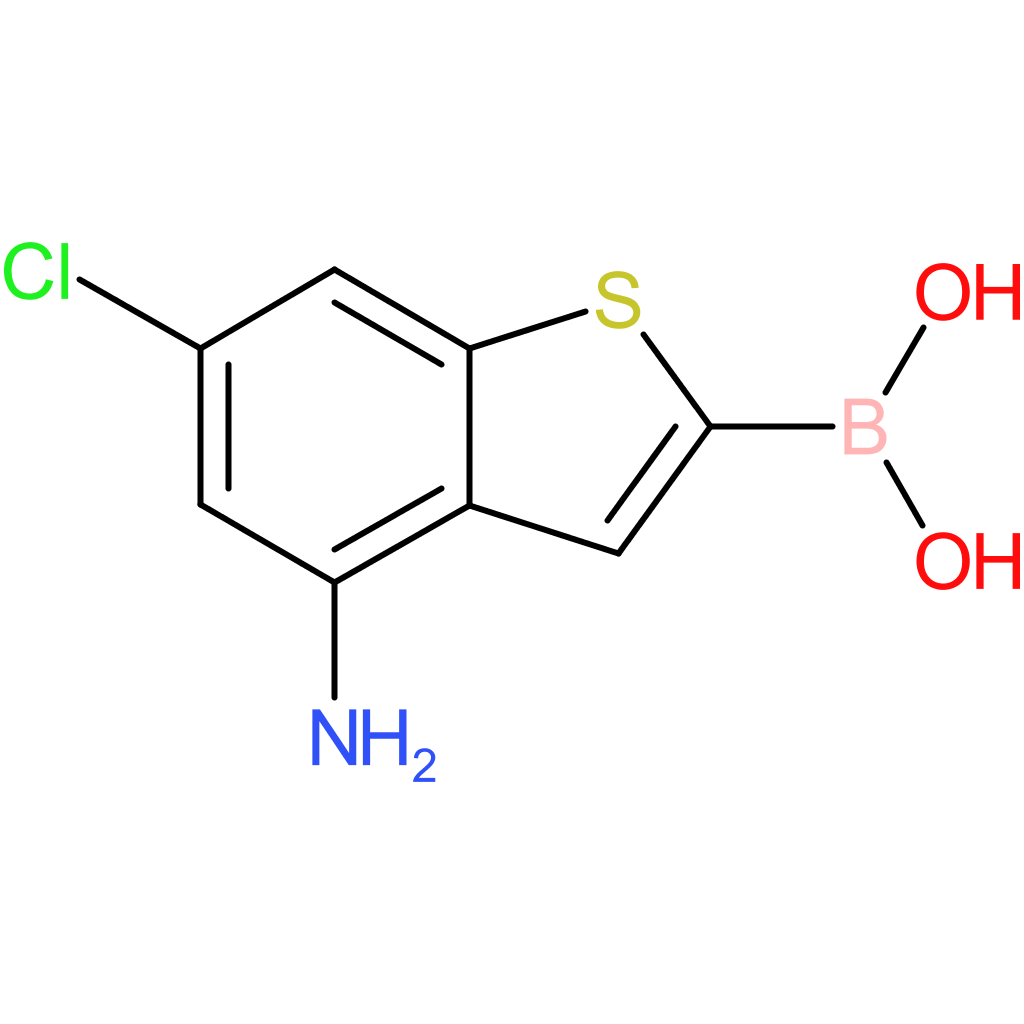 4-amino-6-chlorobenzothiophene-2-boronic acid