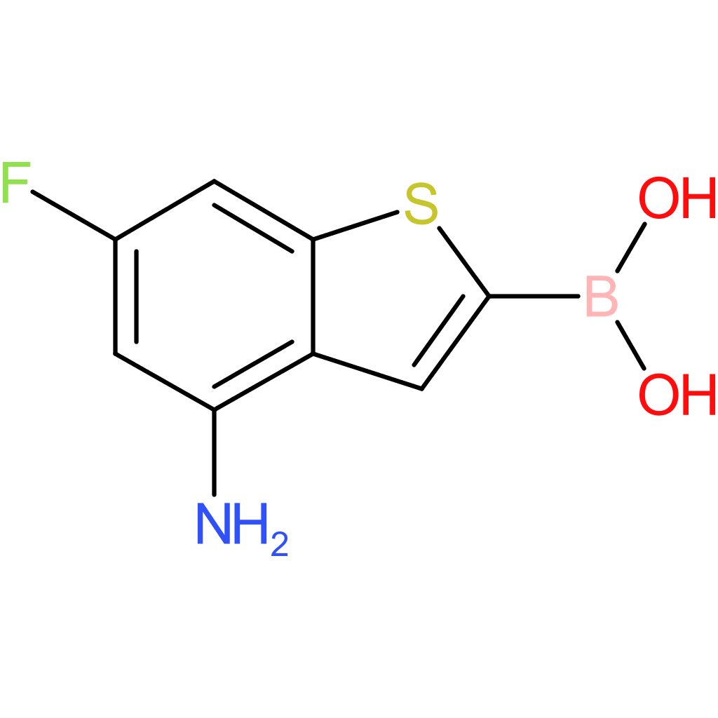(4-amino-6-fluoro-1-benzothiophen-2-yl)boronic acid