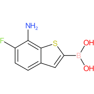 (7-amino-6-fluoro-1-benzothiophen-2-yl)boronic acid