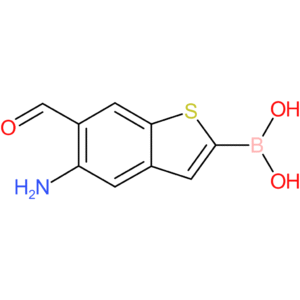 5-amino-6-formylbenzothiophene-2-boronic acid