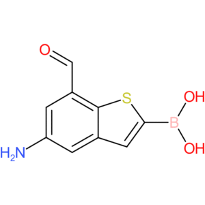 5-amino-7-formylbenzothiophene-2-boronic acid