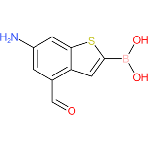 6-amino-4-formylbenzothiophene-2-boronic acid