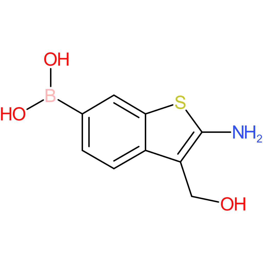 2-amino-3-(hydroxymethyl)benzothiophene-6-boronic acid