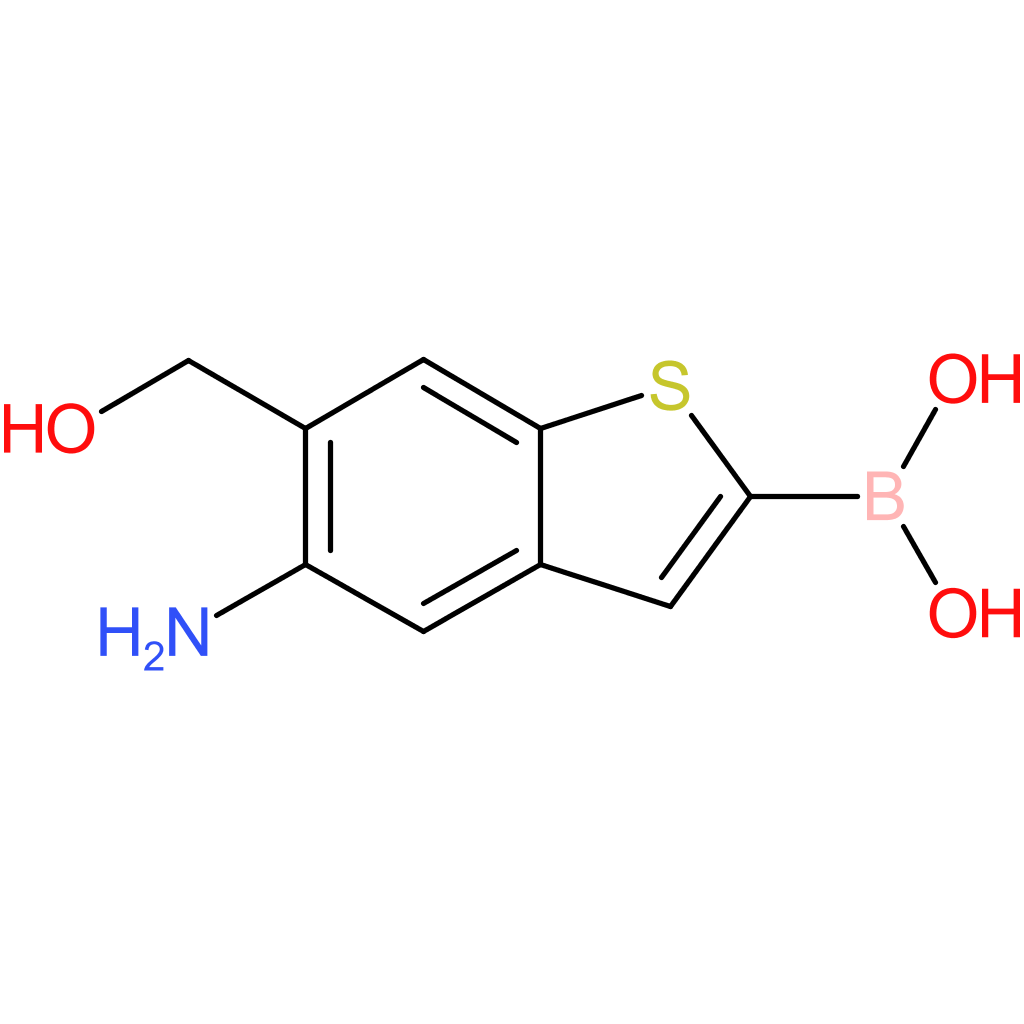 5-amino-6-(hydroxymethyl)benzothiophene-2-boronic acid