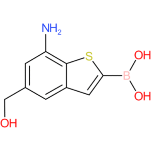 7-amino-5-(hydroxymethyl)benzothiophene-2-boronic acid