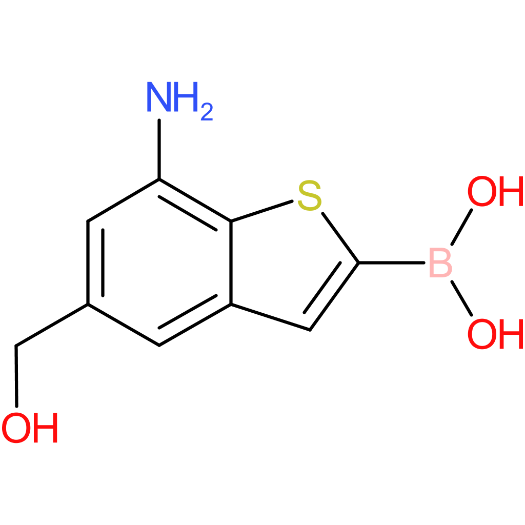 7-amino-5-(hydroxymethyl)benzothiophene-2-boronic acid