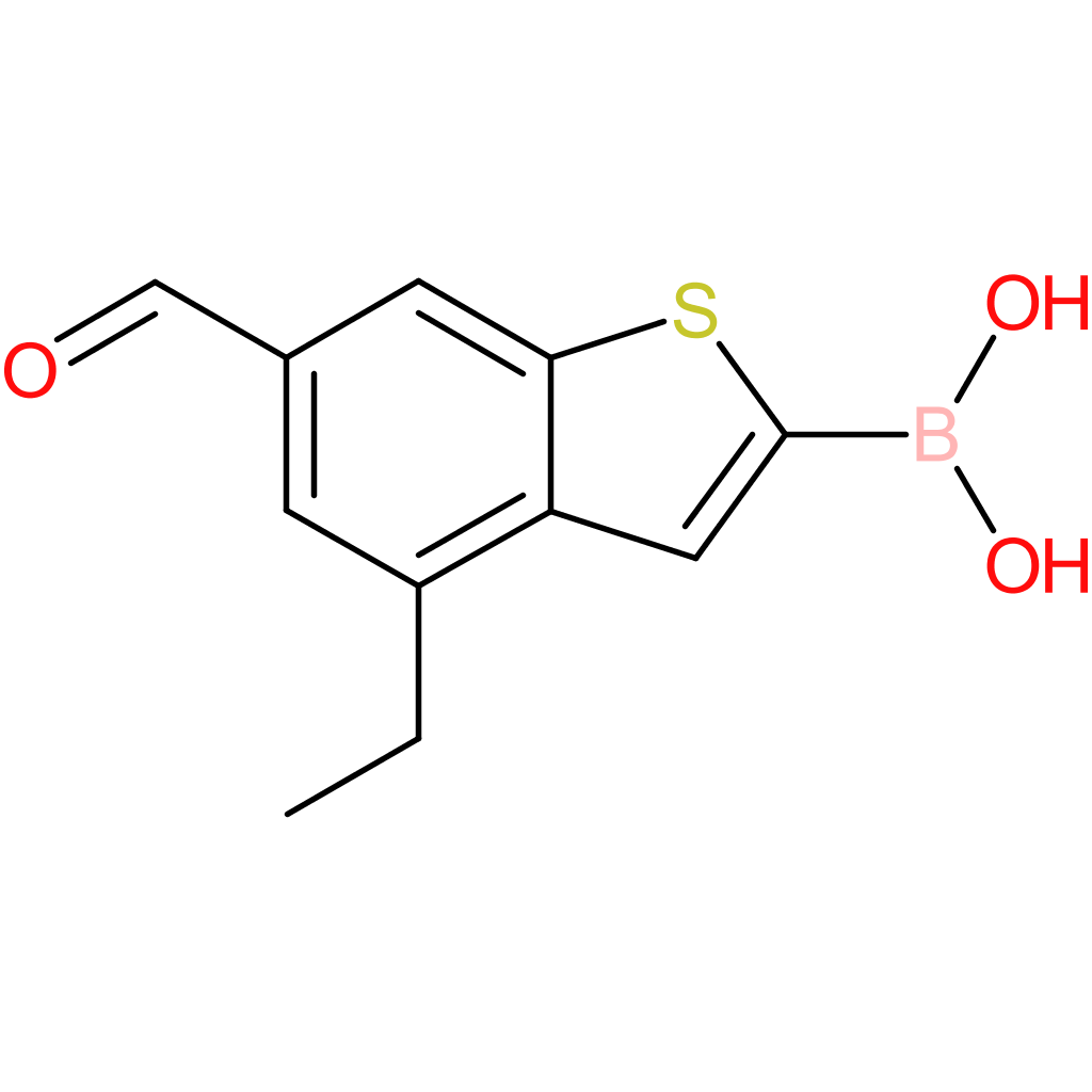 4-ethyl-6-formylbenzothiophene-2-boronic acid