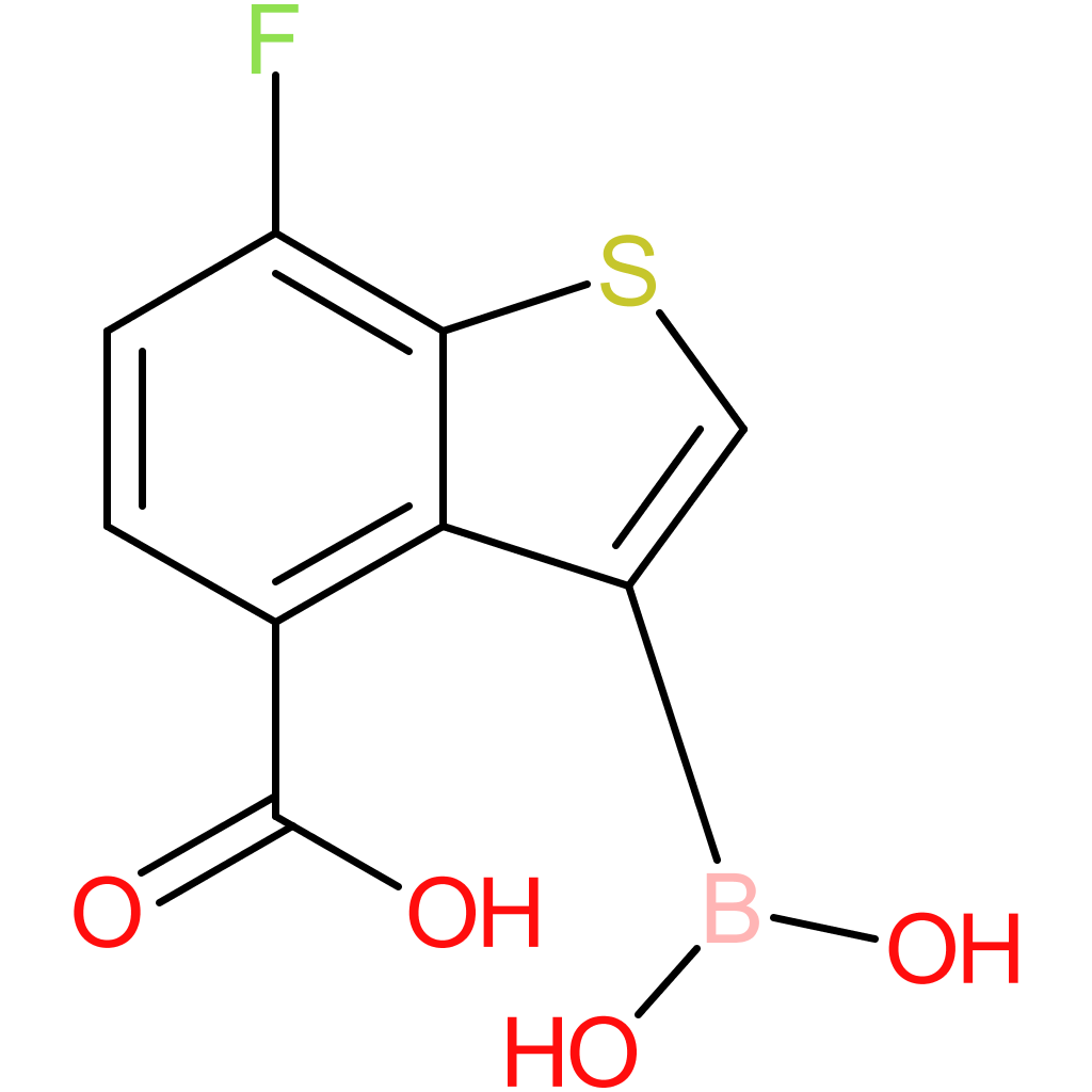 4-carboxy-7-fluorobenzothiophene-3-boronic acid