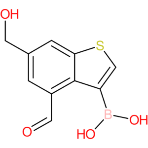 4-formyl-6-(hydroxymethyl)benzothiophene-3-boronic acid