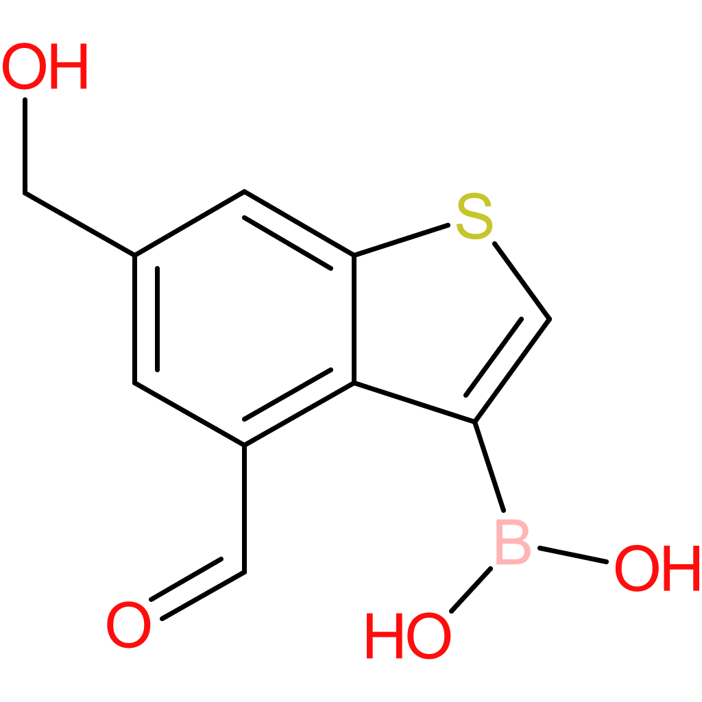 4-formyl-6-(hydroxymethyl)benzothiophene-3-boronic acid