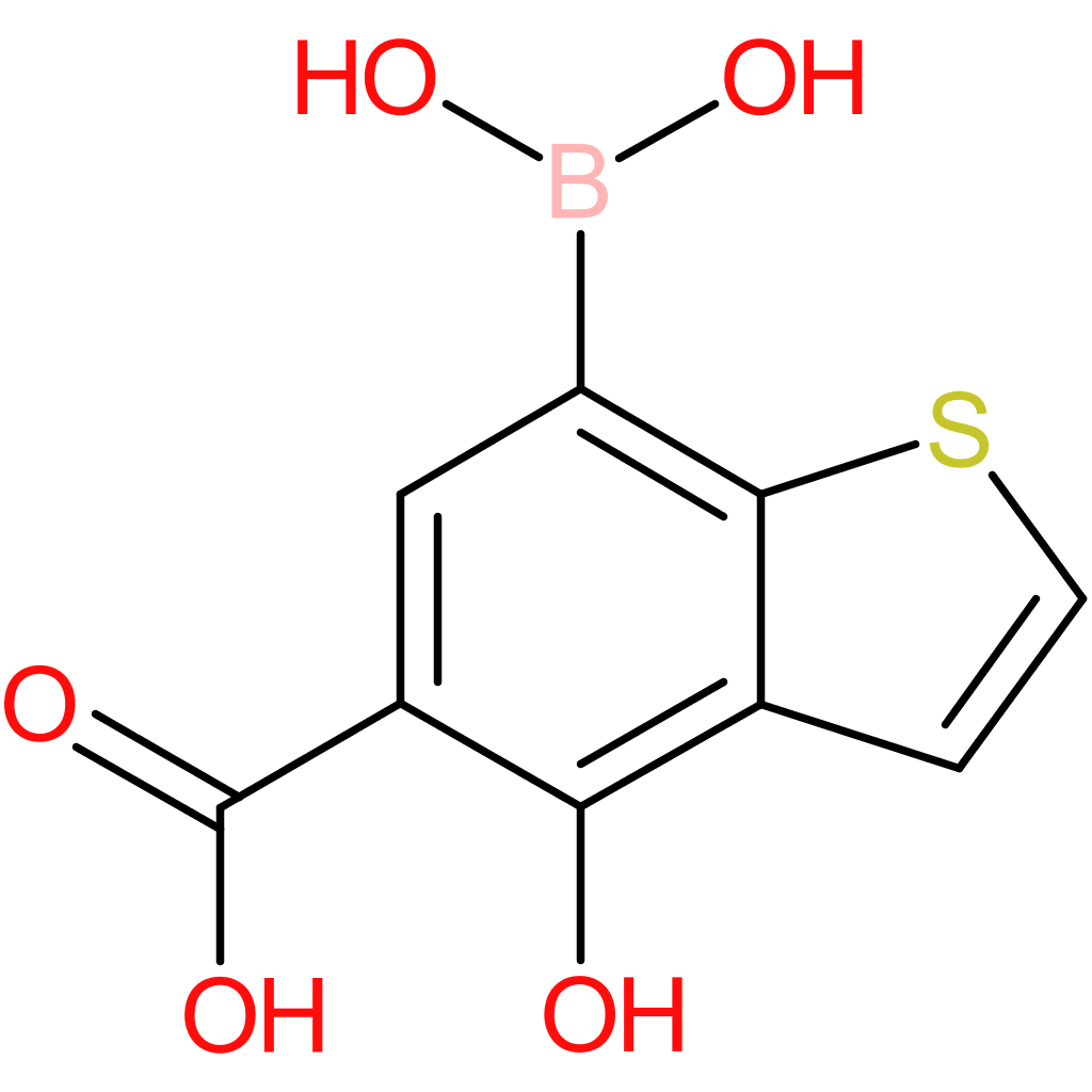 5-carboxy-4-hydroxybenzothiophene-7-boronic acid