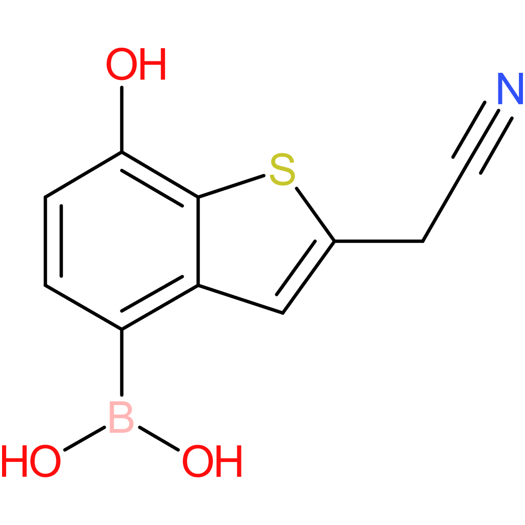 4-borono-7-hydroxybenzothiophene-2-acetonitrile