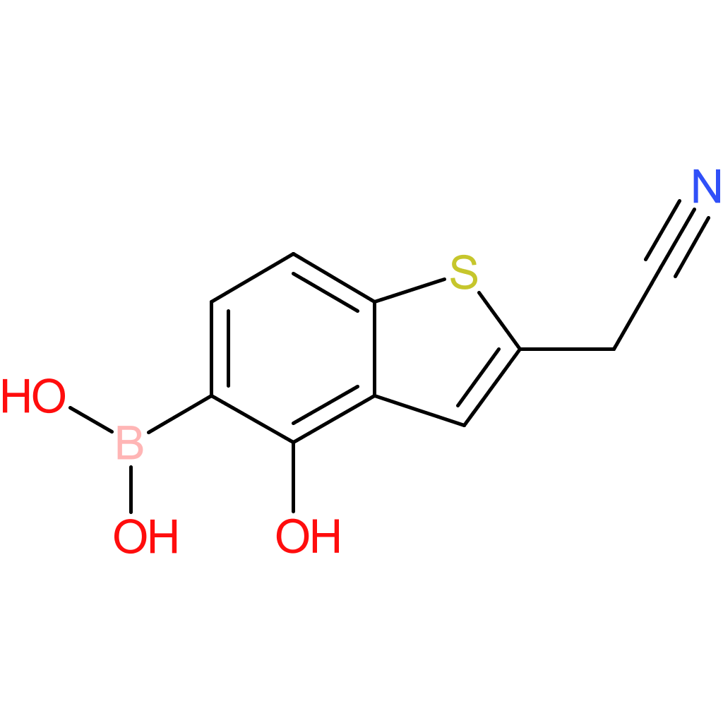 5-borono-4-hydroxybenzothiophene-2-acetonitrile