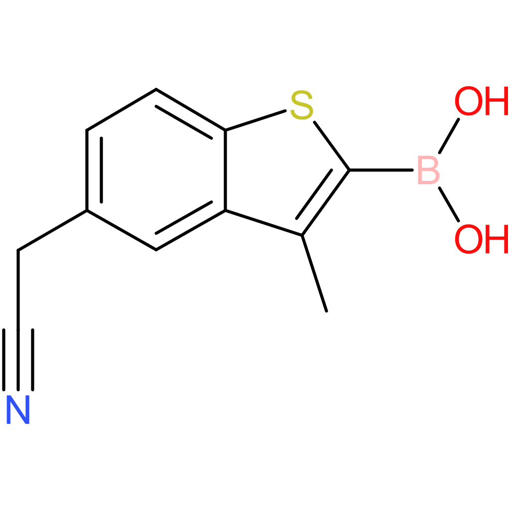 2-borono-3-methylbenzothiophene-5-acetonitrile