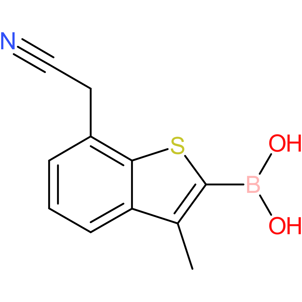 2-borono-3-methylbenzothiophene-7-acetonitrile