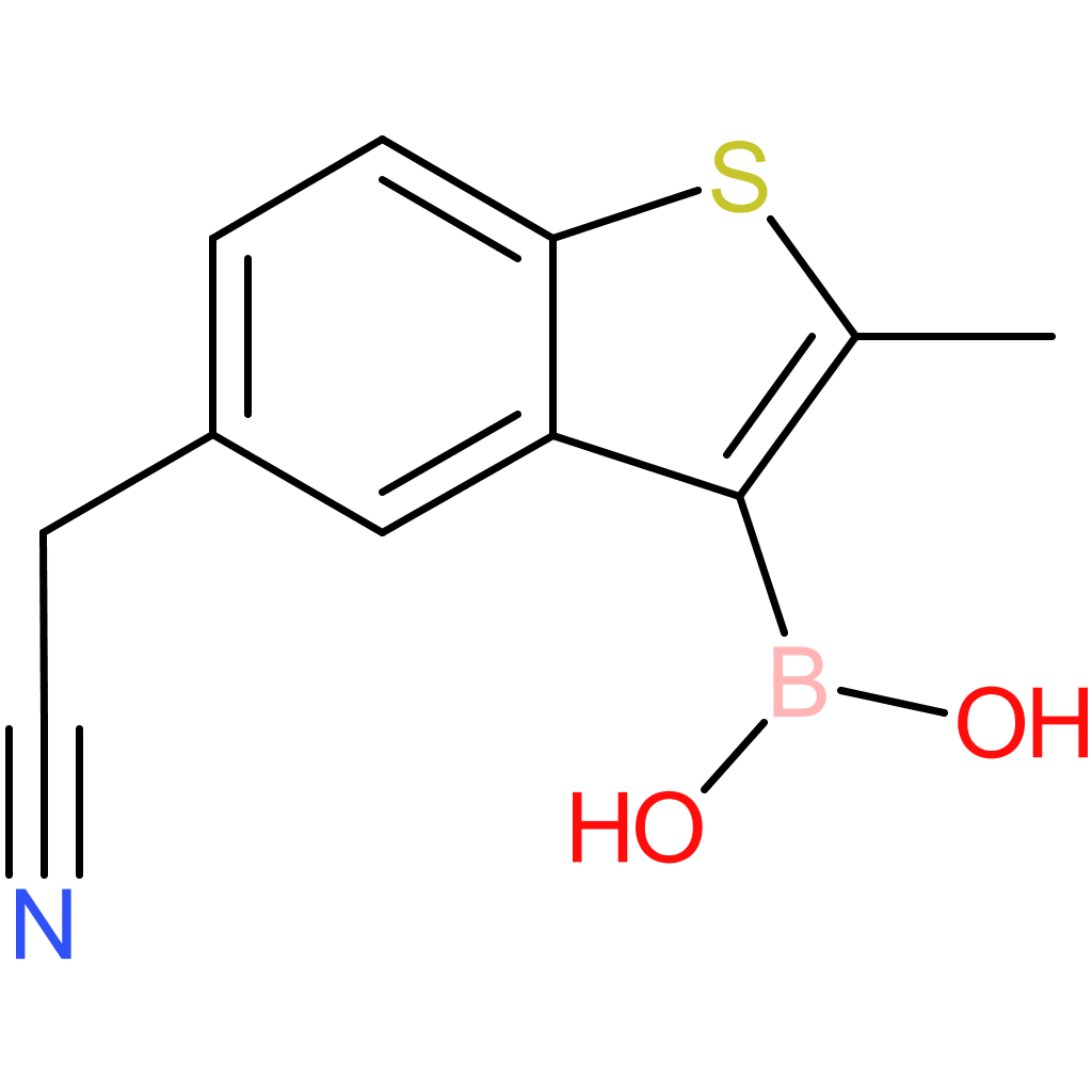 3-borono-2-methylbenzothiophene-5-acetonitrile