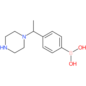 (4-(1-(piperazin-1-yl)ethyl)phenyl)boronic acid