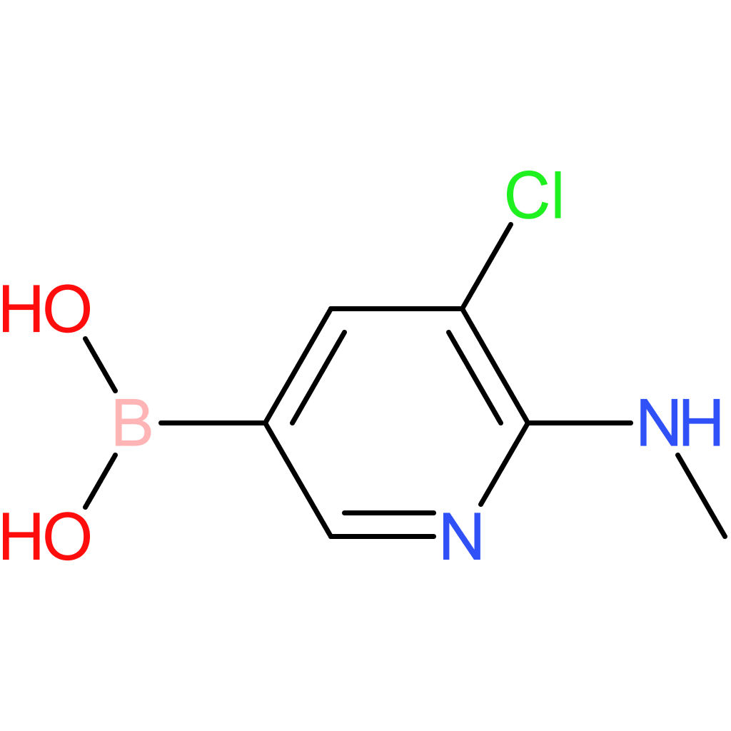 5-chloro-6-(methylamino)pyridin-3-ylboronic acid