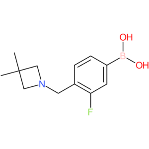(4-[(3,3-dimethylazetidin-1-yl)methyl]-3-fluorophenyl)boronic acid