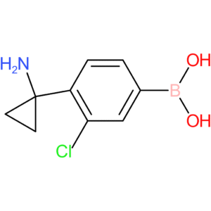 [4-(1-aminocyclopropyl)-3-chlorophenyl]boronic acid