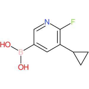 (5-cyclopropyl-6-fluoropyridin-3-yl)boronic acid