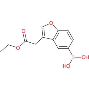 (3-(2-ethoxy-2-oxoethyl)benzofuran-5-yl)boronic acid
