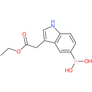 (3-(2-ethoxy-2-oxoethyl)-1h-indol-5-yl)boronic acid