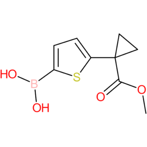 (5-(1-(methoxycarbonyl)cyclopropyl)thiophen-2-yl)boronic acid