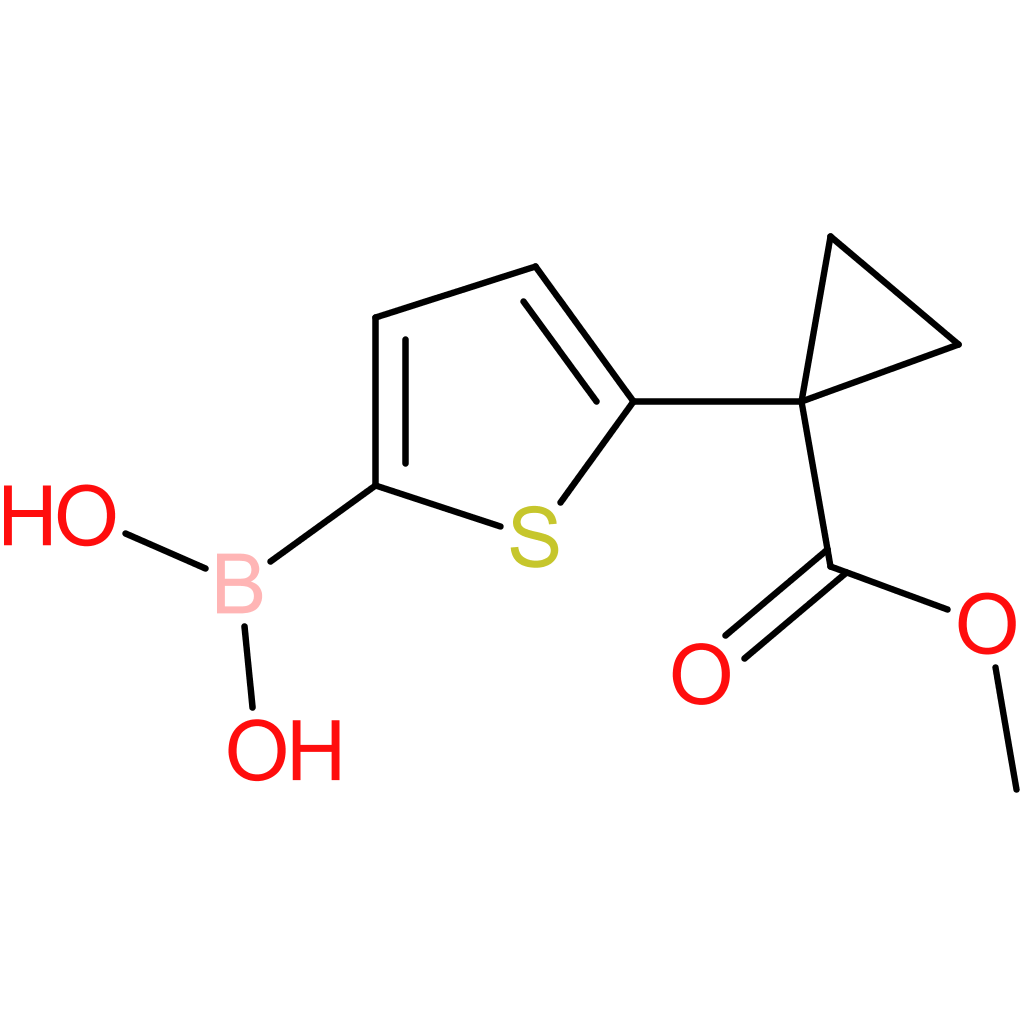 (5-(1-(methoxycarbonyl)cyclopropyl)thiophen-2-yl)boronic acid