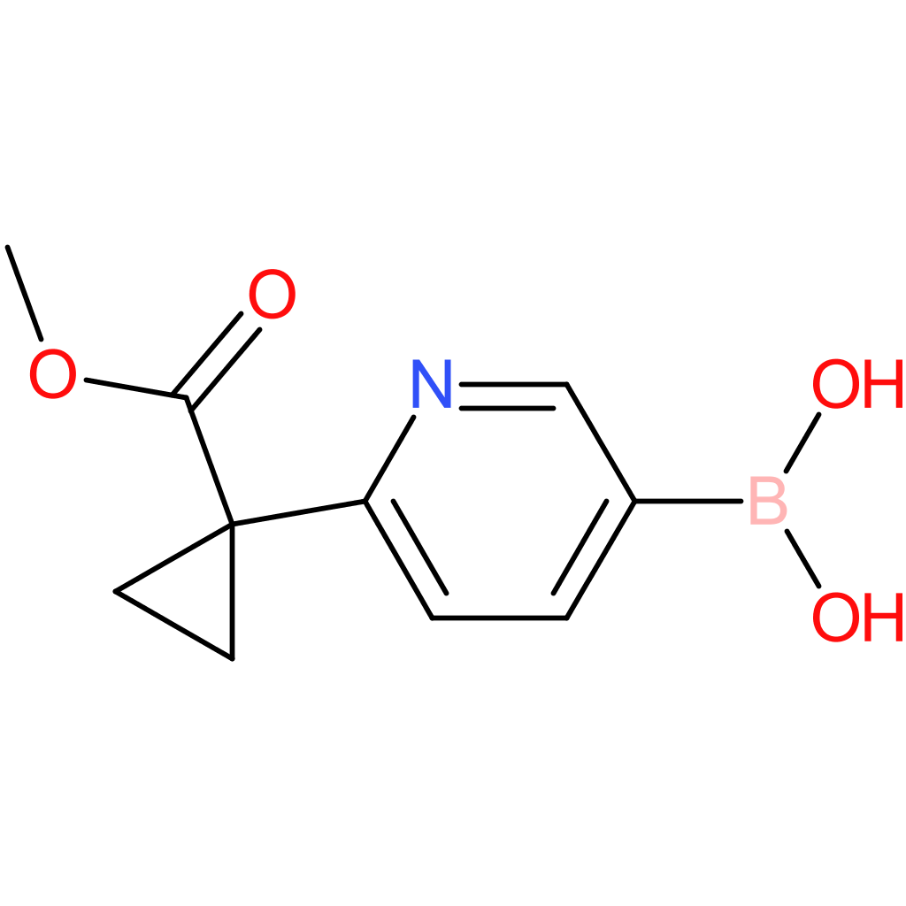 (6-(1-(methoxycarbonyl)cyclopropyl)pyridin-3-yl)boronic acid