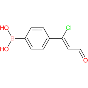 (E)-(4-(1-chloro-3-oxoprop-1-en-1-yl)phenyl)boronic acid