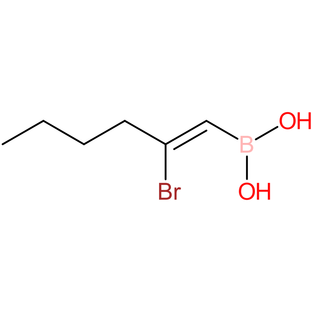 (E)-(2-bromohex-1-en-1-yl)boronic acid