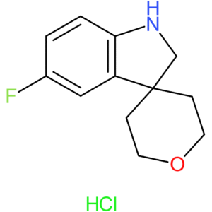 5-Fluoro-1,2-dihydrospiro[indole-3,4′-oxane] hydrochloride
