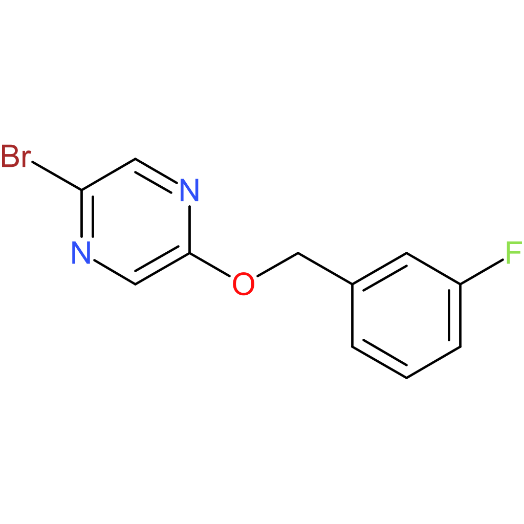 2-Bromo-5-(3-fluorobenzyloxy)pyrazine