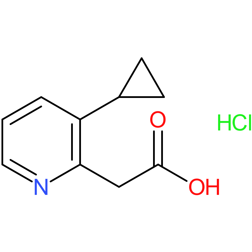 2-(3-Cyclopropylpyridin-2-yl)acetic acid hydrochloride