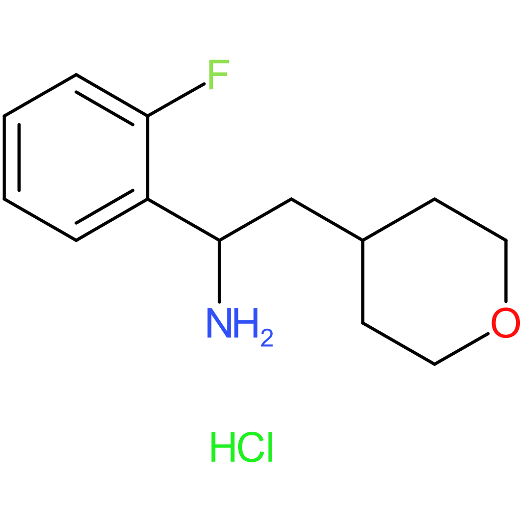 1-(2-Fluorophenyl)-2-(tetrahydro-2H-pyran-4-yl)ethanamine hydrochloride