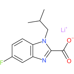 Lithium 5-fluoro-1-isobutyl-1H-benzo[d]imidazole-2-carboxylate