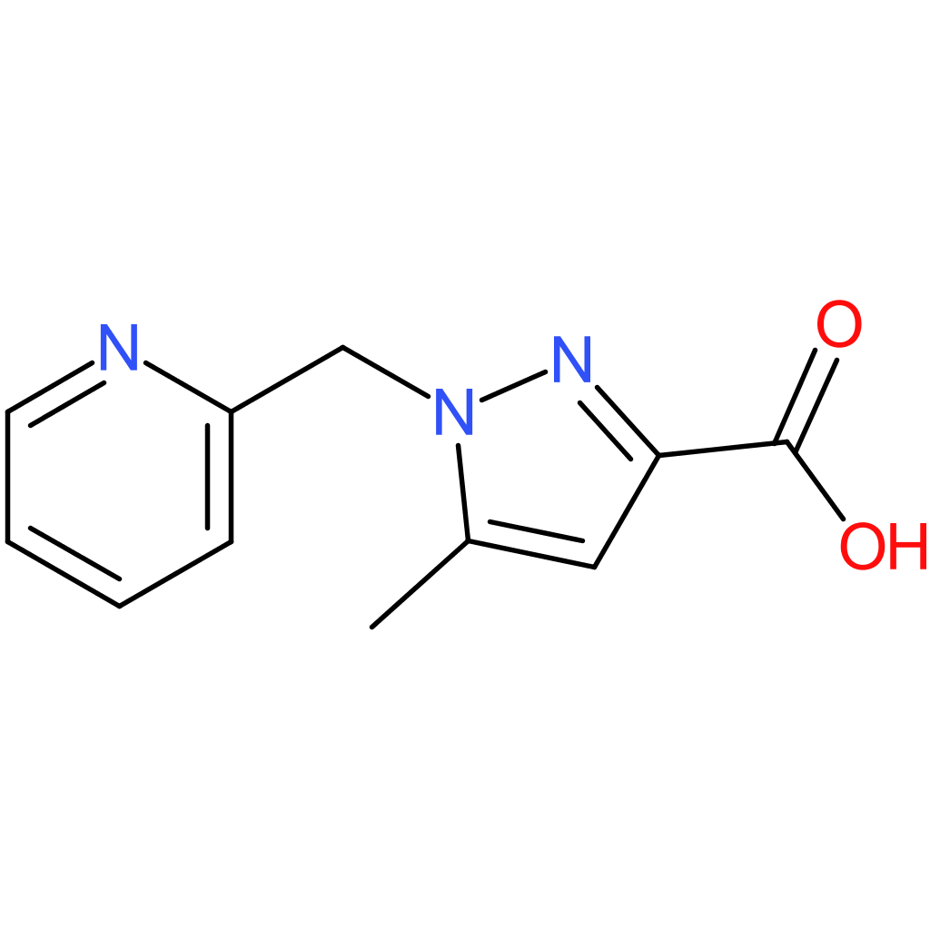 5-Methyl-1-(pyridin-2-ylmethyl)-1H-pyrazole-3-carboxylic acid