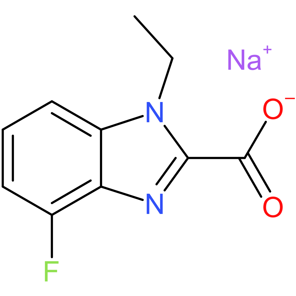 Sodium 1-ethyl-4-fluoro-1H-benzo[d]imidazole-2-carboxylate