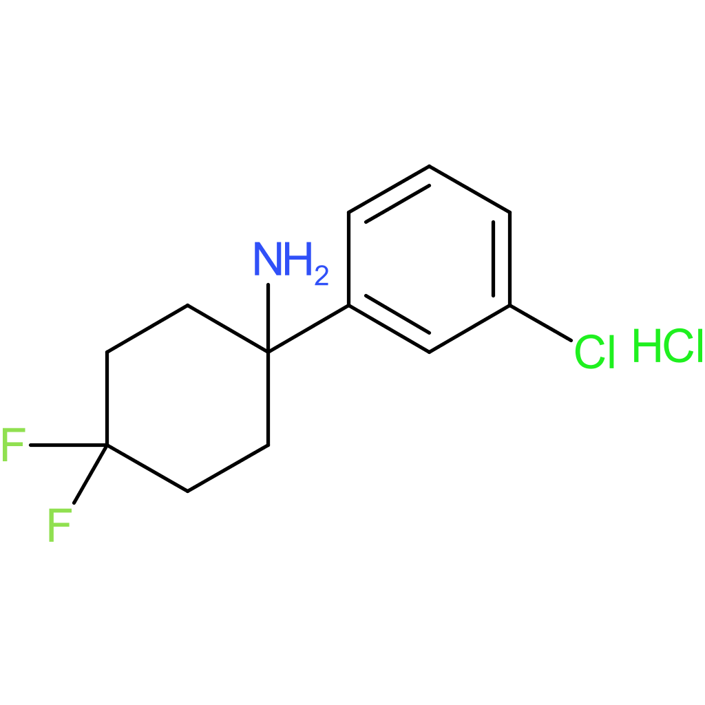 1-(3-Chlorophenyl)-4,4-difluorocyclohexanamine hydrochloride