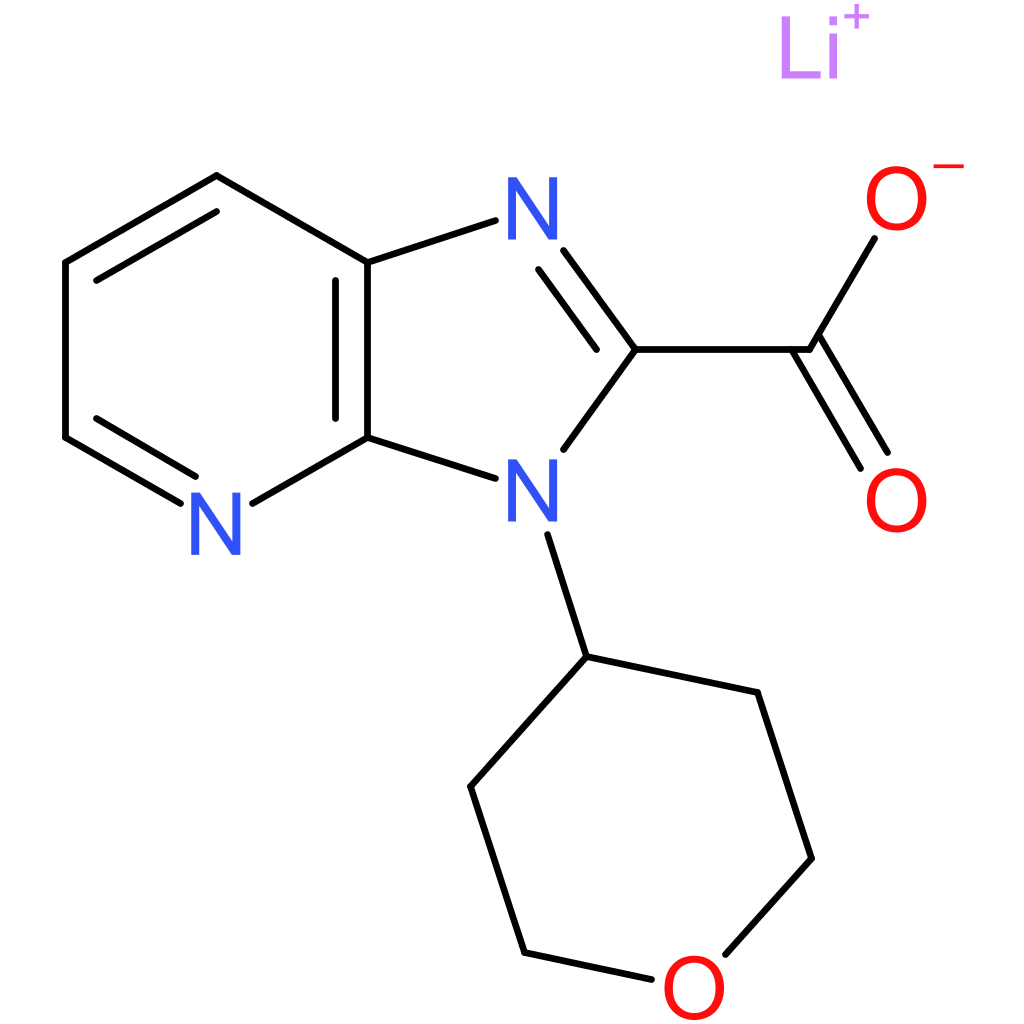 Lithium 3-(tetrahydro-2H-pyran-4-yl)-3H-imidazo[4,5-b]pyridine-2-carboxylate