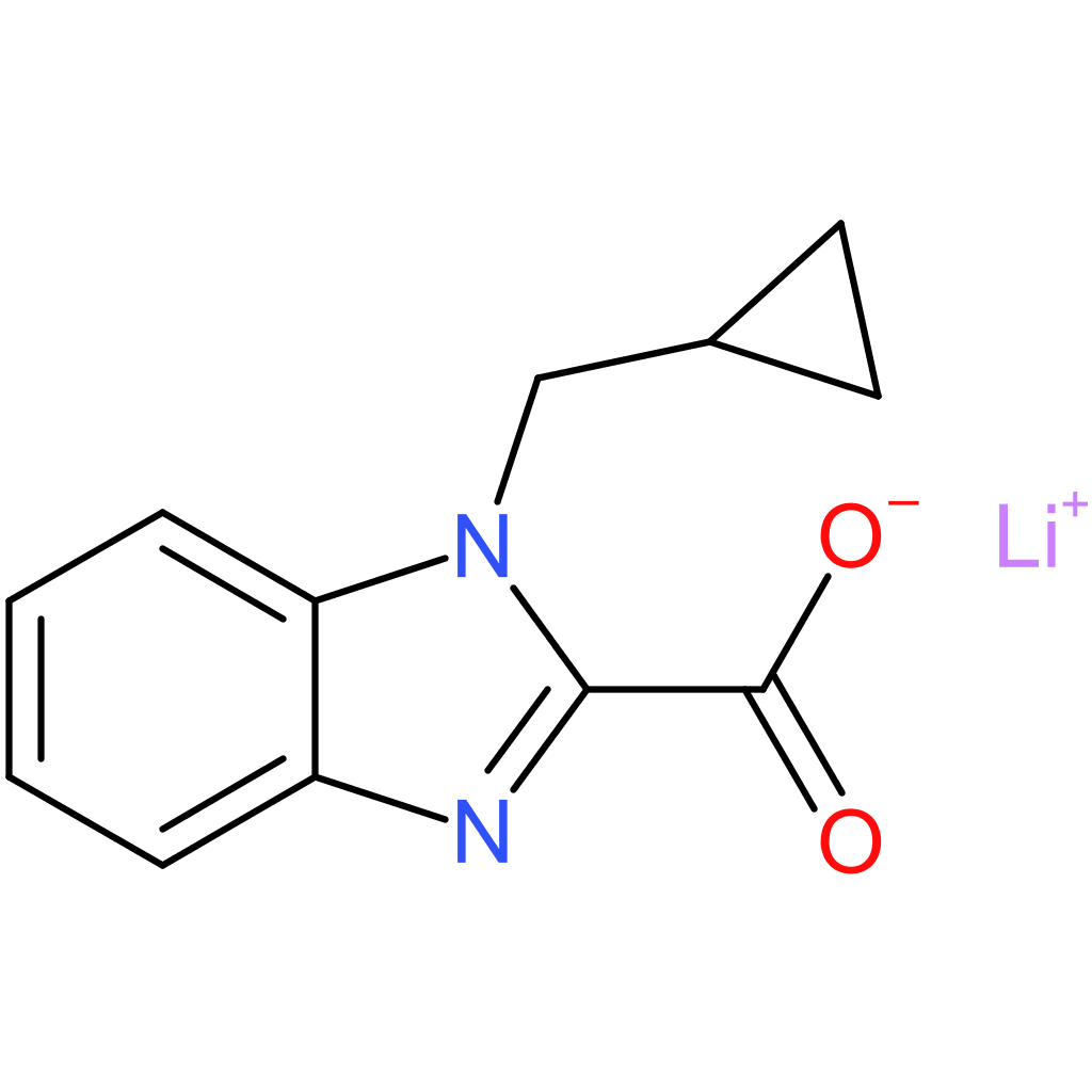 Lithium 1-(cyclopropylmethyl)-1H-benzo[d]imidazole-2-carboxylate