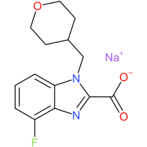 Sodium 4-fluoro-1-[(tetrahydro-2H-pyran-4-yl)methyl]-1H-benzo[d]imidazole-2-carboxylate