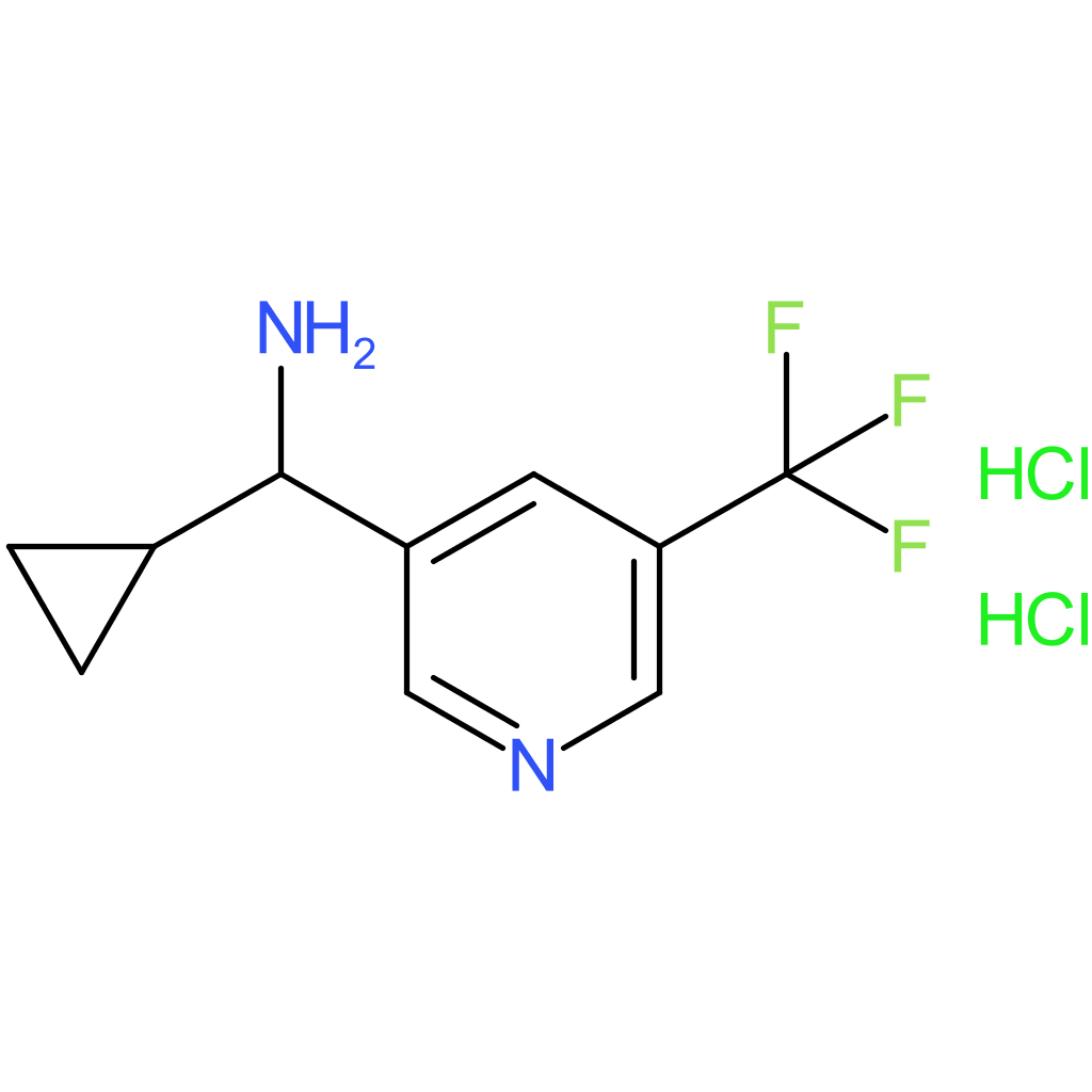 Cyclopropyl[5-(trifluoromethyl)pyridin-3-yl]methanamine dihydrochloride