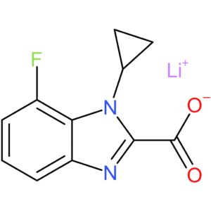 Lithium 1-cyclopropyl-7-fluoro-1H-benzo[d]imidazole-2-carboxylate