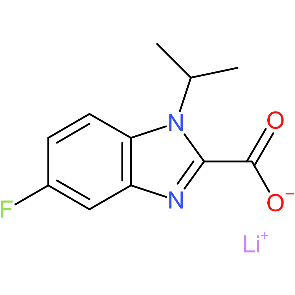 Lithium 5-fluoro-1-isopropyl-1H-benzo[d]imidazole-2-carboxylate