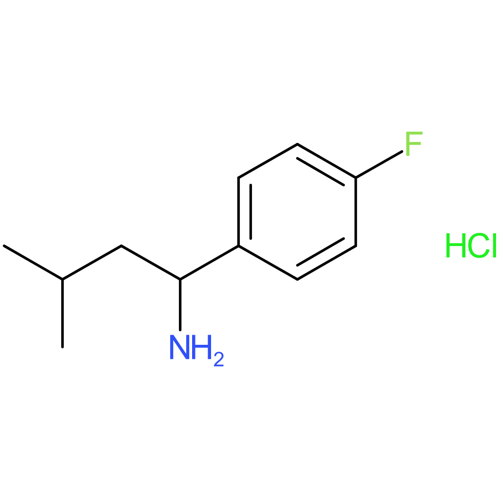 1-(4-Fluorophenyl)-3-methylbutan-1-amine hydrochloride